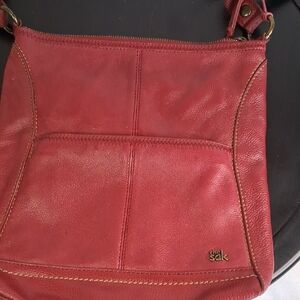 The Sak Red Leather Crossbody Bag